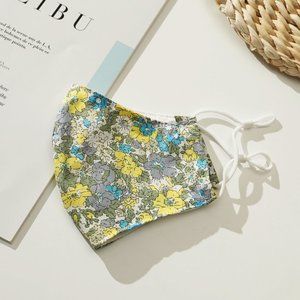 100% Cotton Washable Mask with Filter Pocket